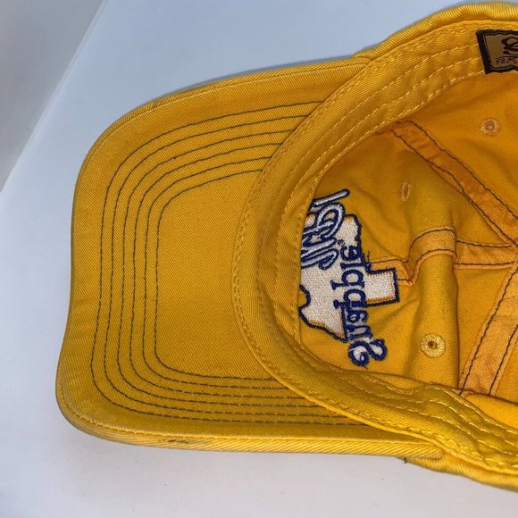 Snapple Up Juice Texas Tea Yellow Strapback Hat Cap - Picture 6 of 6